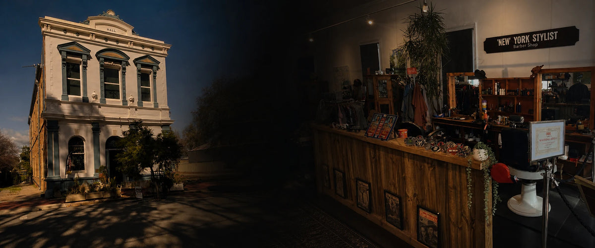 New York Stylist shop exterior and emporium interior in York WA