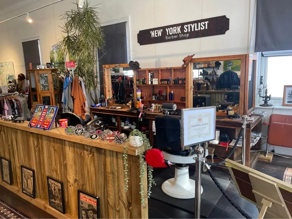 New York Stylist barber station inside the York emporium